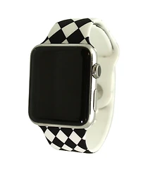 Olivia Pratt Checkered Printed Silicone Apple Watch Band