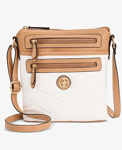 Giani Bernini Small Quilted North South Crossbody, Exclusively at Macy's