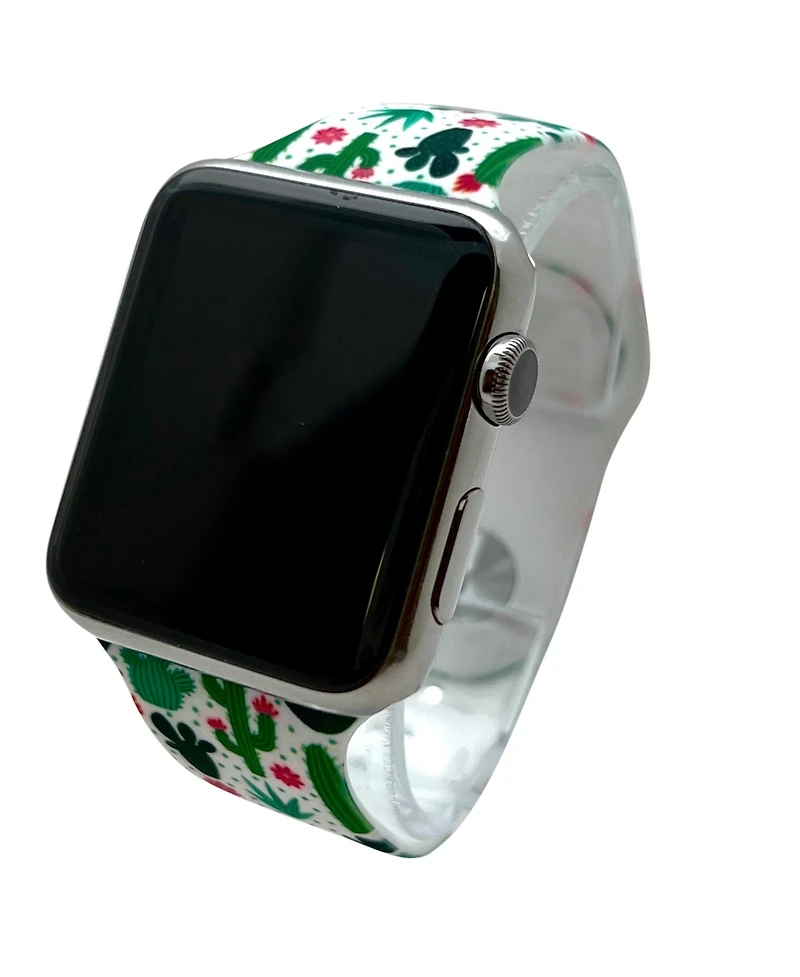 Olivia Pratt Cactus Printed Silicone Apple Watch Bands