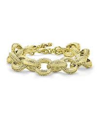 Bling Jewelry Chunky Chain Link Bracelet with Large Oval Links Toggle Clasp Matte
