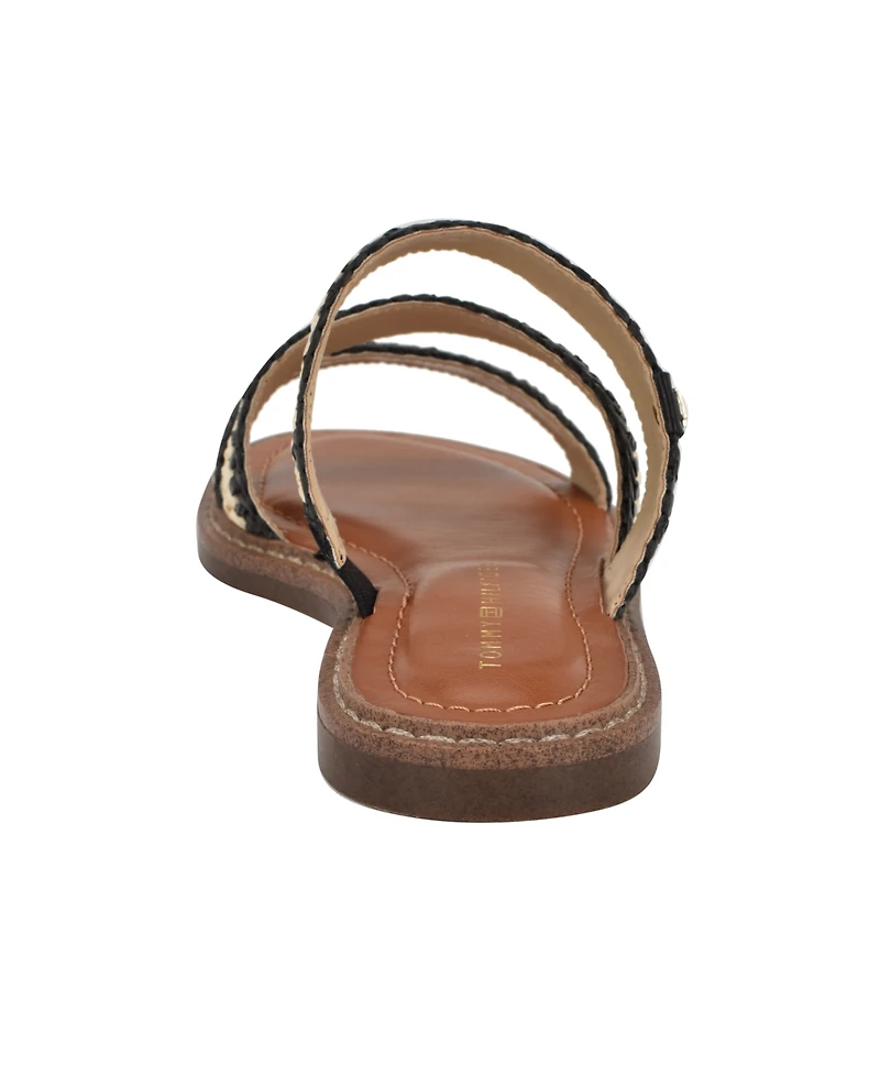 Tommy Hilfiger Women's Brelyn Raffia Slip-On Flat Sandals