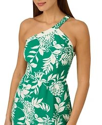 Adrianna by Papelll Women's Printed One-Shoulder Midi Dress