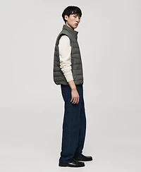 Mango Men's Down And Feather Quilted Vest