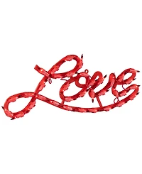 Northlight 17" Lighted Love Script Valentine's Day Window Silhouette Decoration