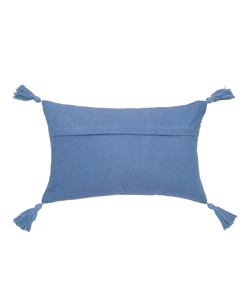 Constance Denim Pillow, 14" x 22"
