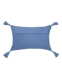 Constance Denim Pillow, 14" x 22"