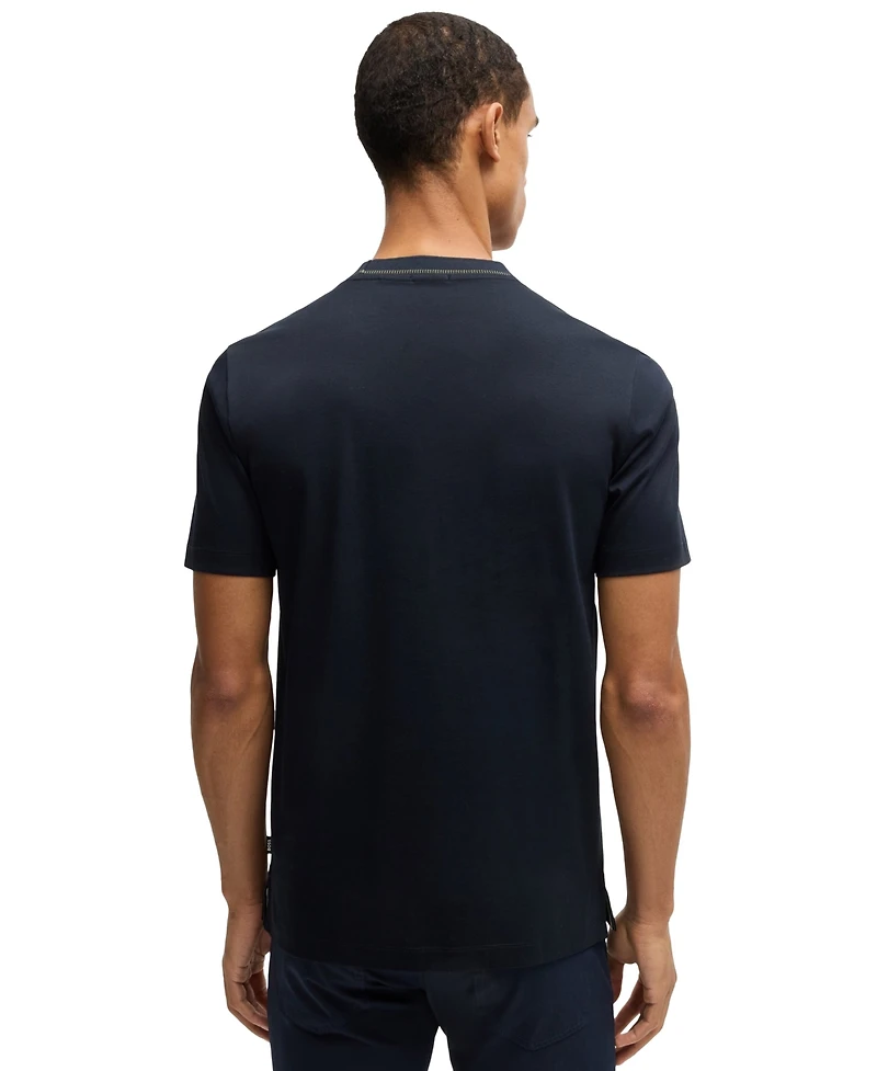Boss by Hugo Men's Collar Stripe Slim-Fit T-Shirt