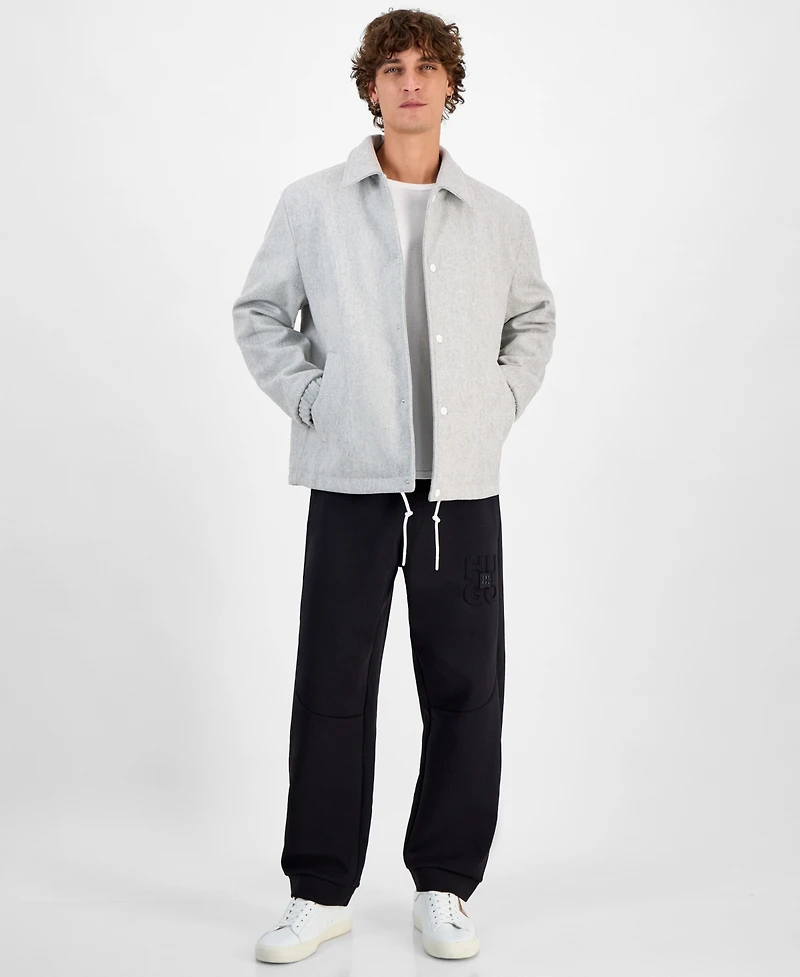 Hugo by Hugo Boss Men's Baks Snap-Front Coach Jacket
