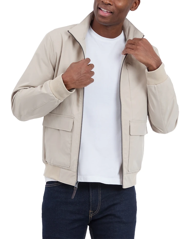 Michael Kors Men's Solid-Color Stand-Collar Hipster Jacket