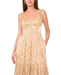 Parker Women's The Adrina Floral-Print Smocked-Back Dress