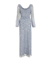 Quiz Women's Sequin cowl Front Maxi Dress