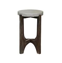 Cascade Chair Side Table in Wirebrush Rustic Brown