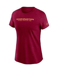 Nike Women's Burgundy Washington Football Team Logo Essential T-Shirt
