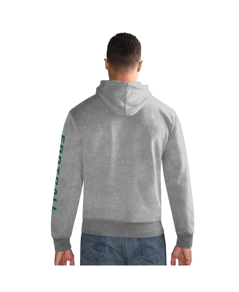 Starter Men's Heather Gray Philadelphia Eagles Vintage Pullover Hoodie