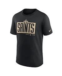Nike Men's Black New Orleans Saints Exceed Performance T-Shirt