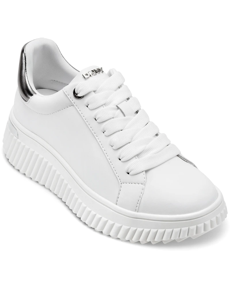 Dkny Women's Lobeco Lace-Up Platform Sneakers
