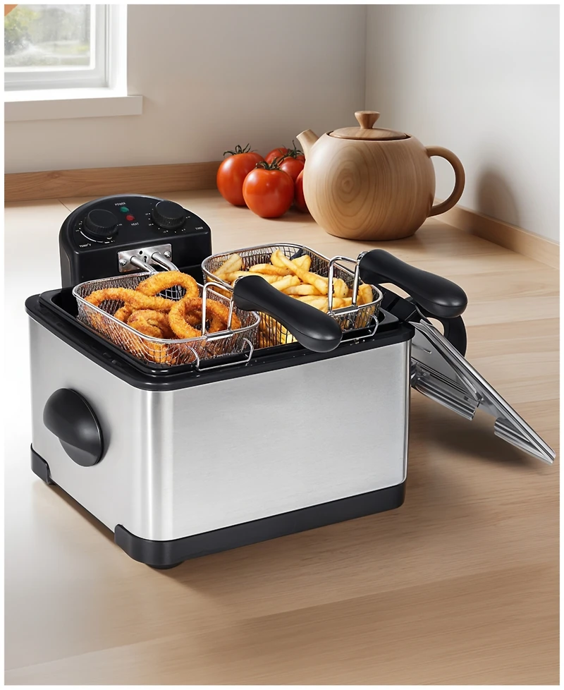 Elite Cuisine 4 Quart Dual Deep Fryer