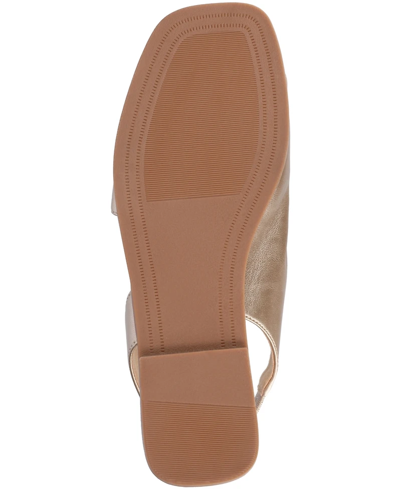Journee Collection Women's Brinsley Slingback D'Orsay Flat Sandals