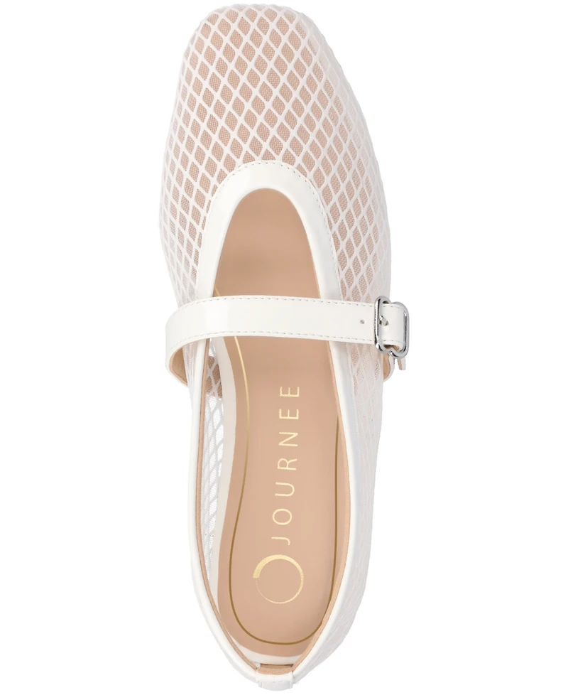 Journee Collection Women's Casha Mesh Mary Jane Flats
