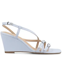 Journee Collection Women's Clinne Strappy Wedge Sandals