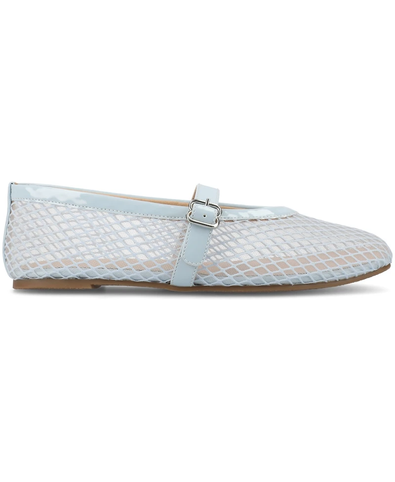 Journee Collection Women's Casha Mesh Mary Jane Flats