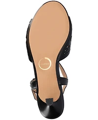Journee Collection Women's Jessly Perforated Kitten Heel Dress Sandals