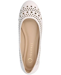 Journee Collection Women's Kamrah Perforated Ballet Flats