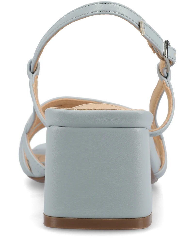 Journee Collection Women's Shayana Slingback Block Heel Sandals