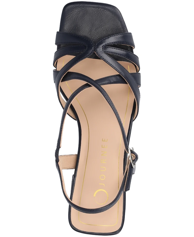 Journee Collection Women's Shyla Block Heel Dress Sandals