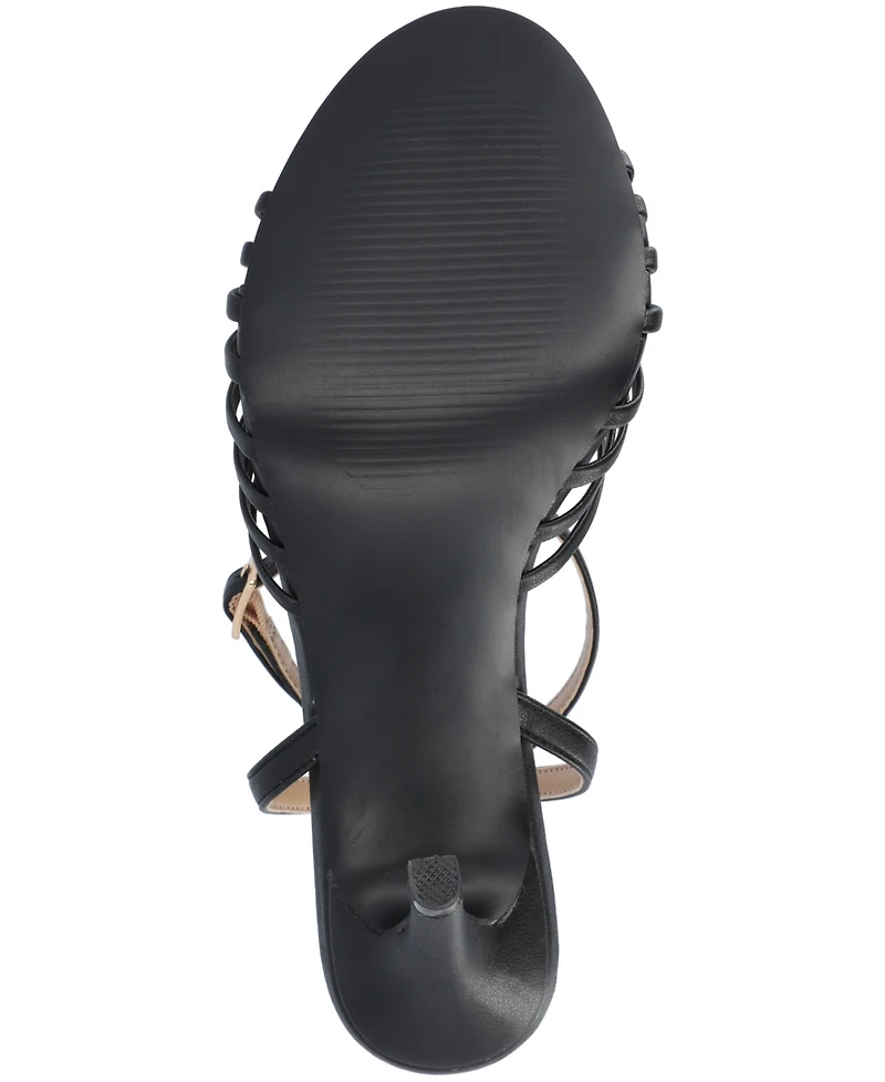 Journee Collection Women's Vanita Stiletto Strappy Dress Sandals
