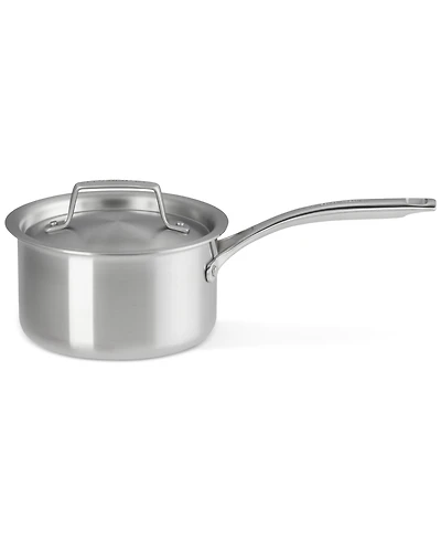 Le Creuset Essential Stainless Steel Round Saucepan with Lid, 2 Qt.