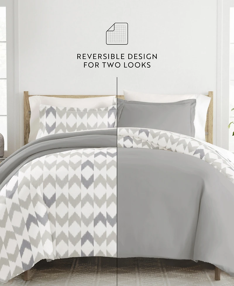 ienjoy Home Ultra Soft Reversible 2-Pc. Duvet Cover Set, Twin/Twin Xl