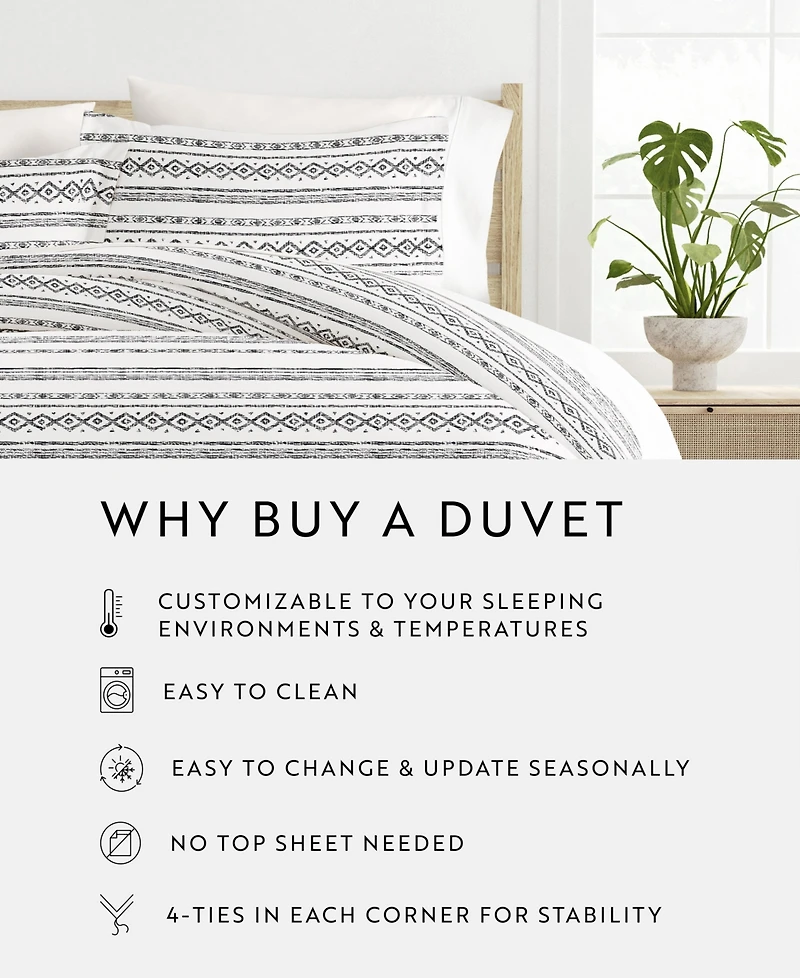ienjoy Home Ultra Soft Romantic 3-Pc. Duvet Cover Set