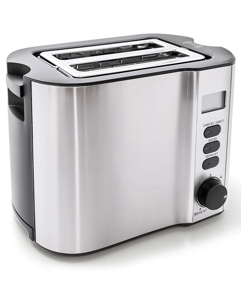 Elite Cuisine 2-Slice Lcd Toaster with Bagel Function