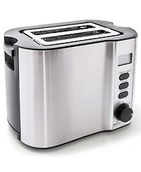 Elite Cuisine 2-Slice Lcd Toaster with Bagel Function