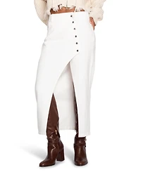 Belle & Bloom Women's Can't Forget You Denim Midi Skirt