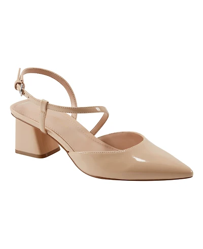 Marc Fisher Women's Loya Strappy Block Heel Pumps