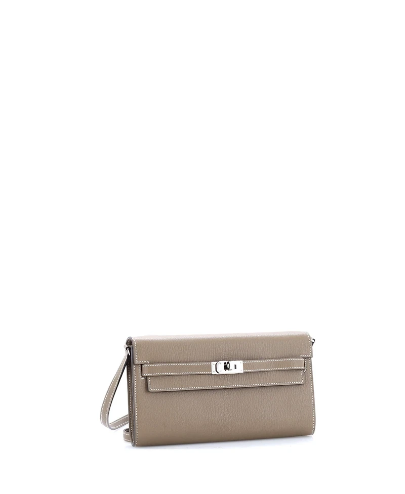 Pre-Owned HERMES Kelly To Go Wallet Chevre Mysore