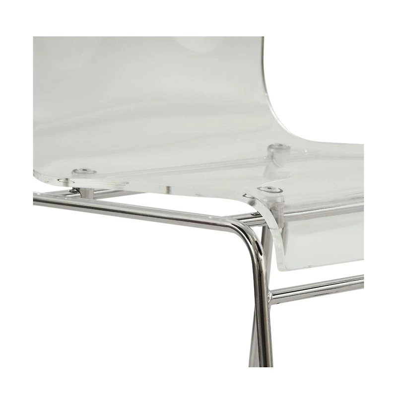LeisureMod Lima Modern Acrylic Chair