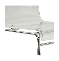 LeisureMod Lima Modern Acrylic Chair