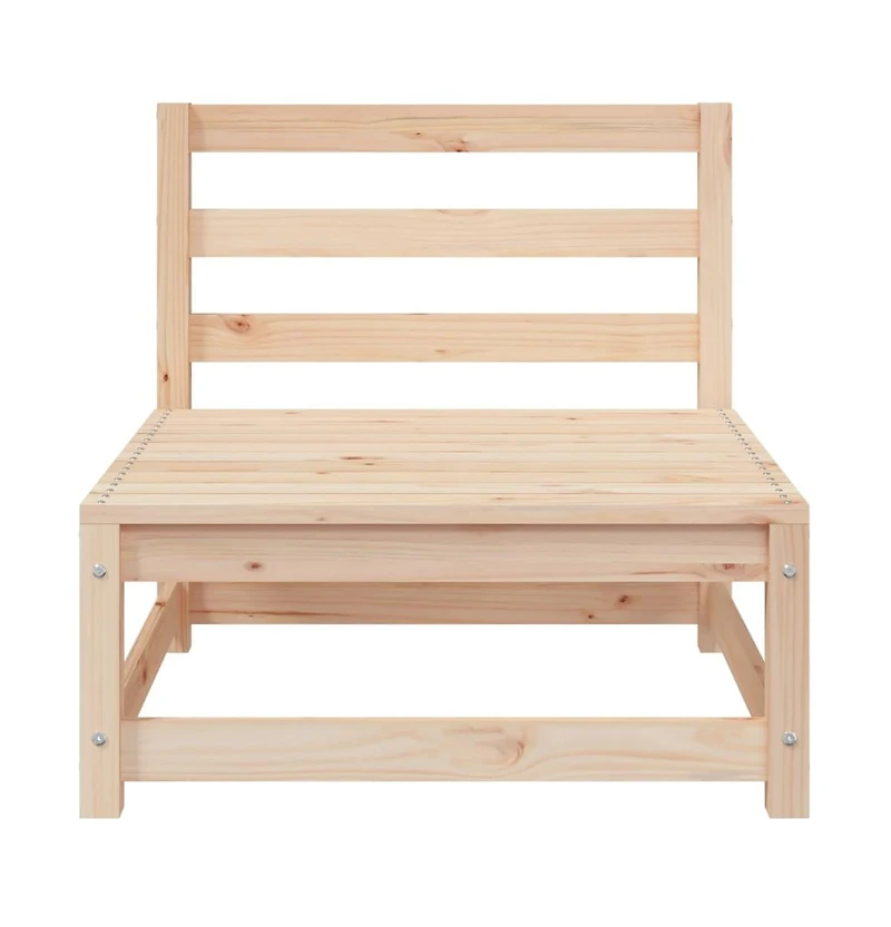 Patio Sofa 2-Seater Solid Wood Pine