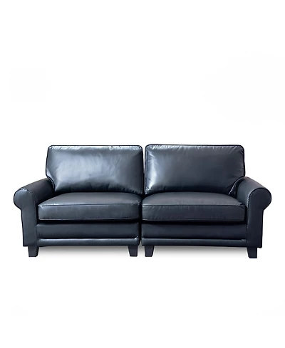75.6" Pets friendly Fabric Rolled Arm Upholstered Loveseat 2-seater Couch with Removable Back Cushion