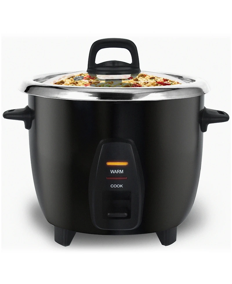 Elite Cuisine 10-Cup Rice Cooker with Stainless-Steel Inner Pot
