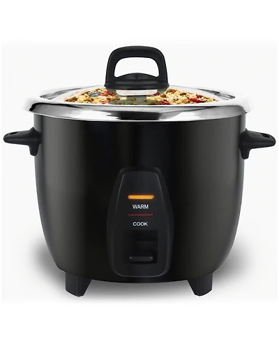 Elite Cuisine 10-Cup Rice Cooker with Stainless-Steel Inner Pot