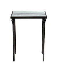 StyleCraft Home Collection 11" Iron Austin Allen James Petite Frame Contemporary Side Table