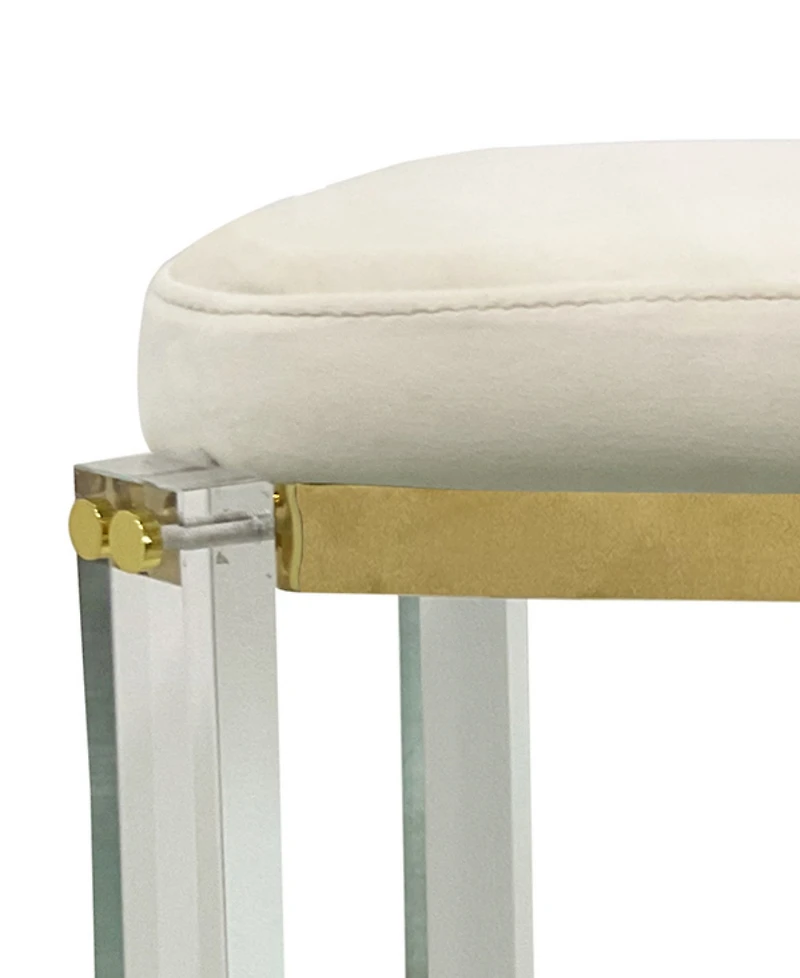 StyleCraft Home Collection 30" Foam Helen Small Traditional Bar Stool