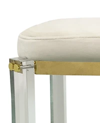 StyleCraft Home Collection 30" Foam Helen Small Traditional Bar Stool