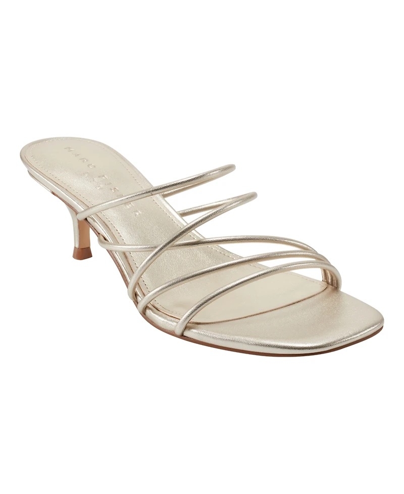 Marc Fisher Ltd Women's Banna Strappy Kitten Heel Sandals