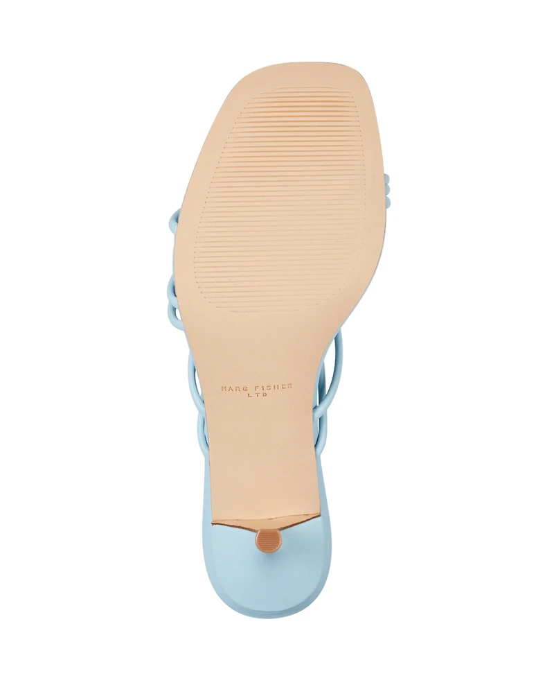 Marc Fisher Ltd Women's Banna Strappy Kitten Heel Sandals