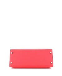 Pre-Owned HERMES Kelly Handbag Pink Epsom with Palladium Hardware